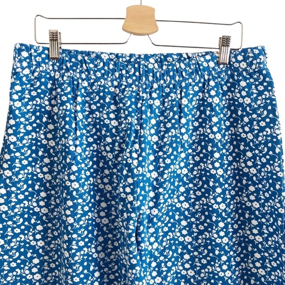 Addison Bay Sweatpants Blue White Floral XL - Picture 9 of 12